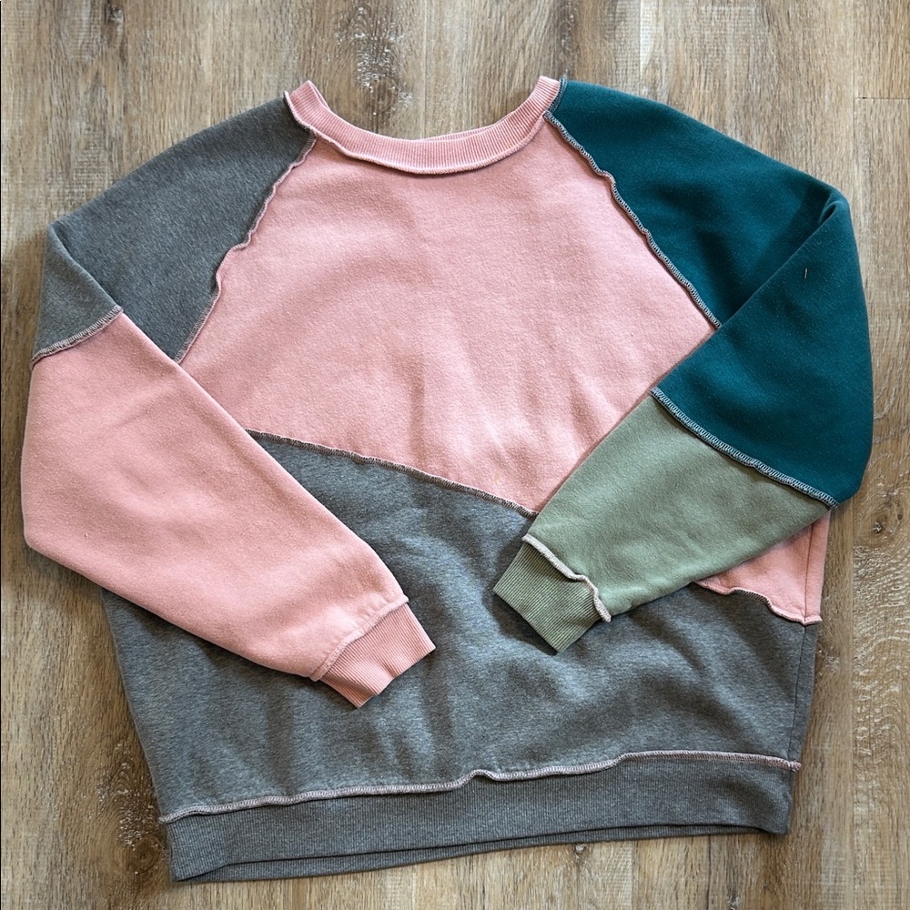 Wild Fable Pink Textured Sweatshirt